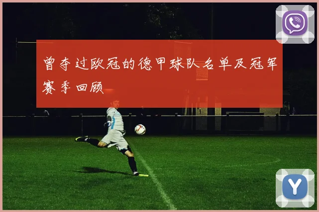 曾夺过欧冠的德甲球队名单及冠军赛季回顾